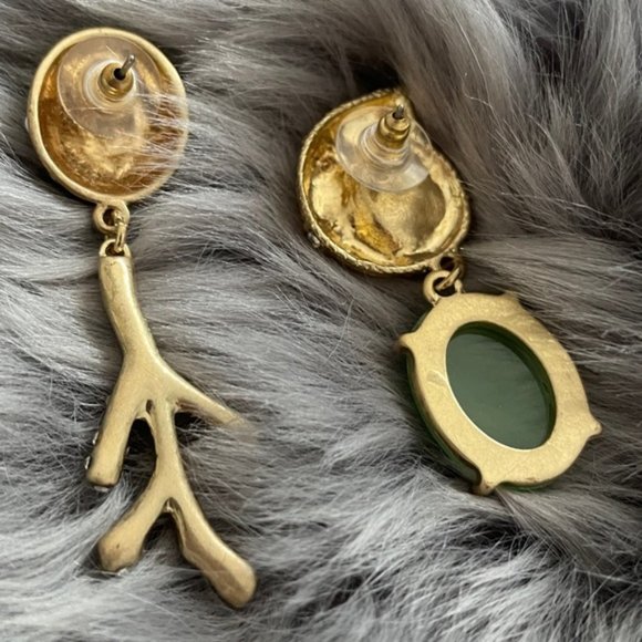 sea theme drop earrings asymmetrical - Picture 5 of 5